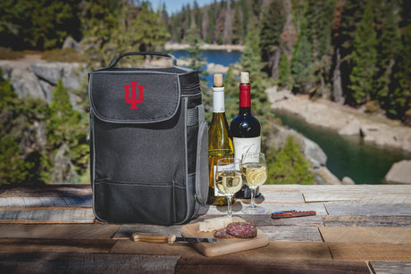 Indiana Hoosiers Duet Wine & Cheese Tote - Grey