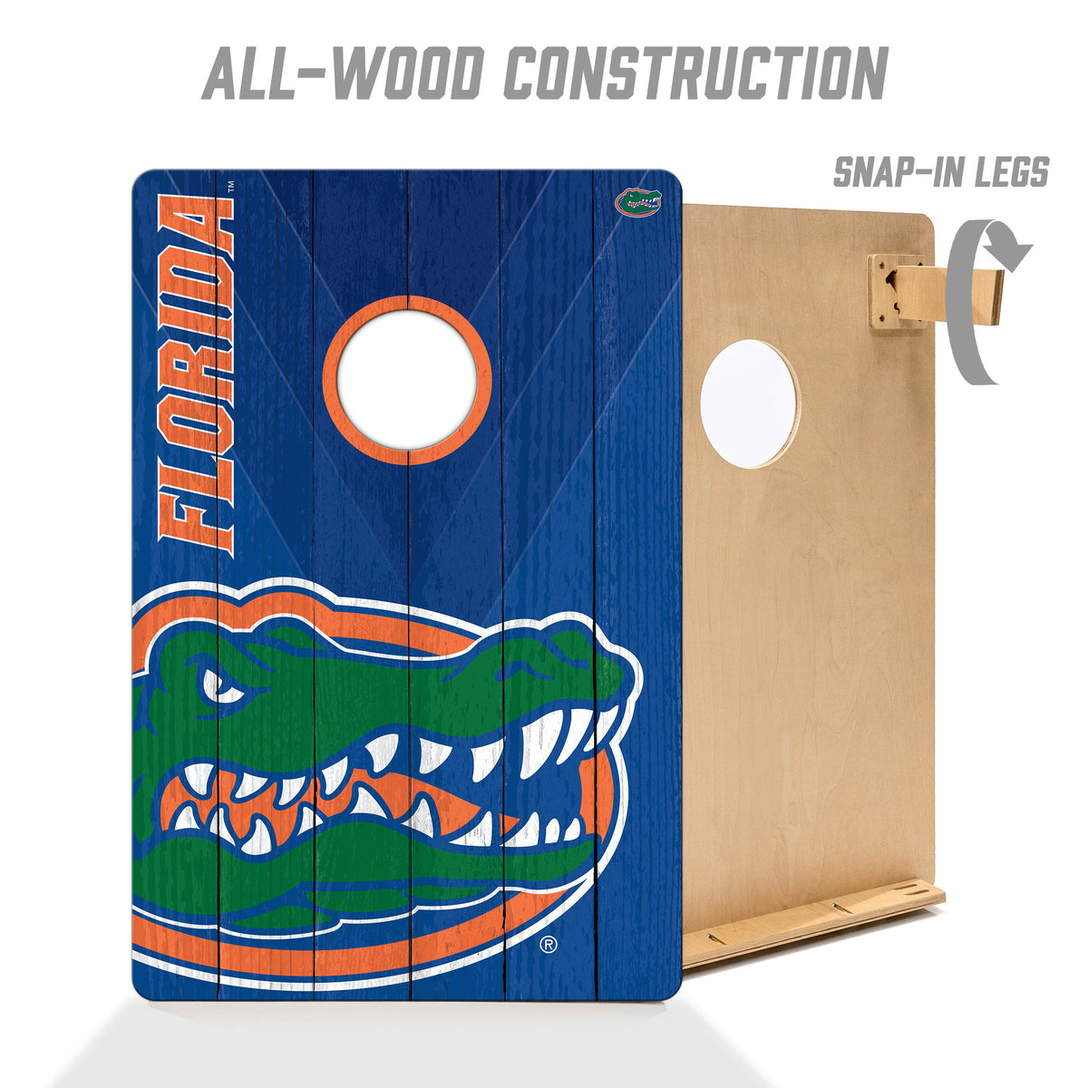 Florida Gators 2x3 All Wood Cornhole Game Set