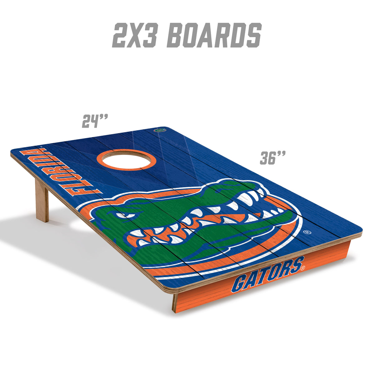 Florida Gators 2x3 All Wood Cornhole Game Set