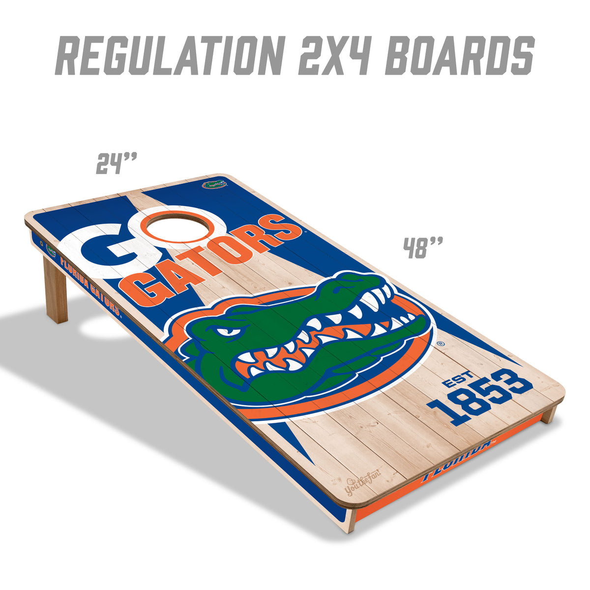 Florida Gators 2x4 All Wood Cornhole Game Set