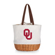 Oklahoma Sooners Coronado Canvas and Willow Basket Tote