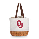 Oklahoma Sooners Coronado Canvas and Willow Basket Tote