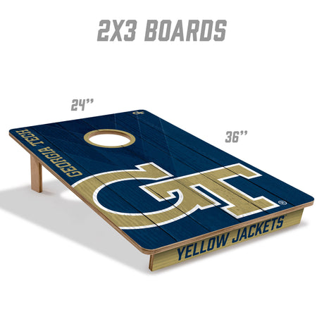 Georgia Tech Yellow Jackets 2x3 All Wood Cornhole Game Set