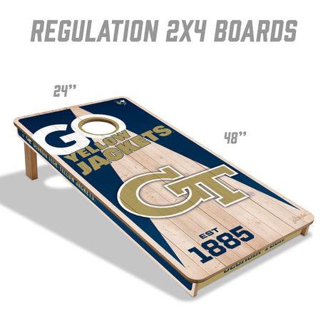Georgia Tech Yellow Jackets 2x4 All Wood Cornhole Game Set