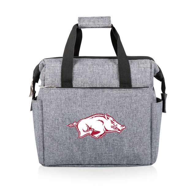 Arkansas Razorbacks On The Go Lunch Bag Cooler - Gray