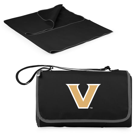 Vanderbilt Commodores Outdoor Picnic Blanket and Tote - Black