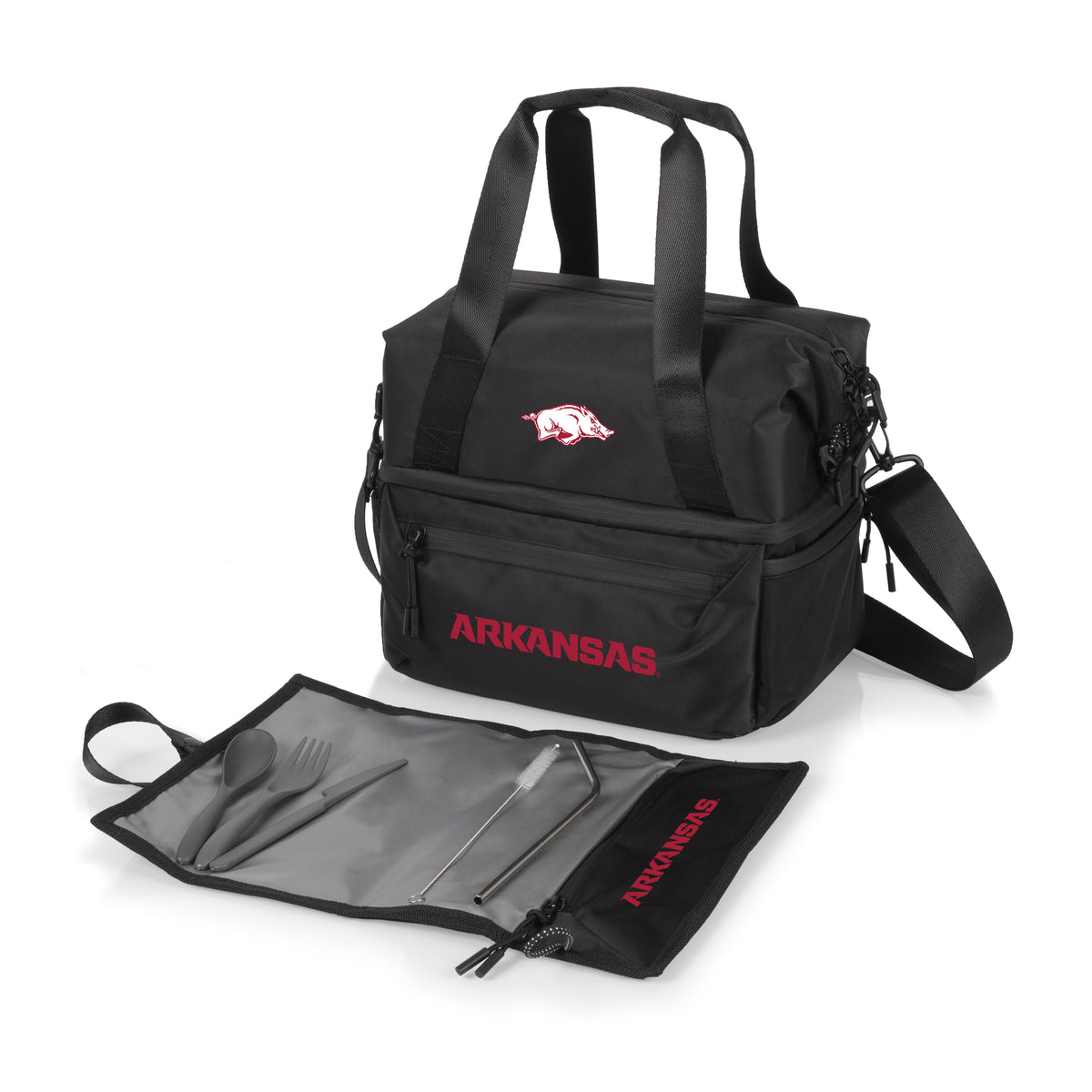 Arkansas Razorbacks Eco-Friendly Lunch Bag Cooler with Utensils