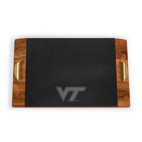 Virginia Tech Hokies Covina Acacia and Slate Serving Tray