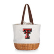Texas Tech Red Raiders Coronado Canvas and Willow Basket Tote