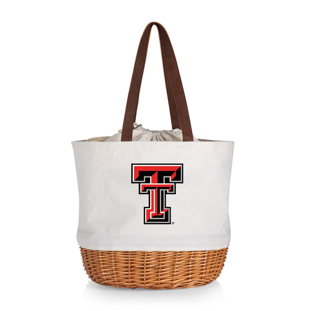 Texas Tech Red Raiders Coronado Canvas and Willow Basket Tote