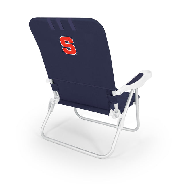Syracuse Orange Monaco Reclining Beach Backpack Chair