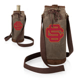USC Trojans Waxed Canvas Wine Tote - Color Logo