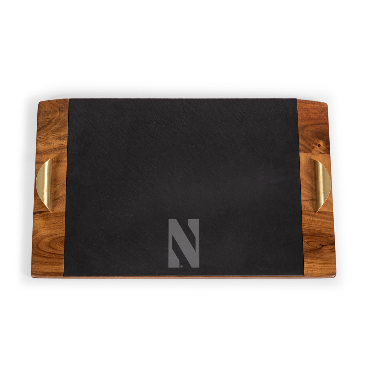 Northwestern Wildcats Covina Acacia and Slate Serving Tray