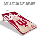 Indiana Hoosiers 2x4 All Wood Cornhole Game Set