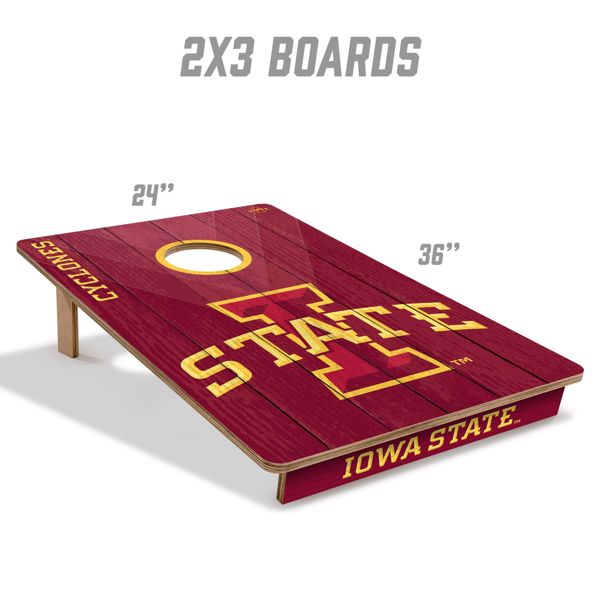 Iowa State Cyclones 2x3 All Wood Cornhole Game Set