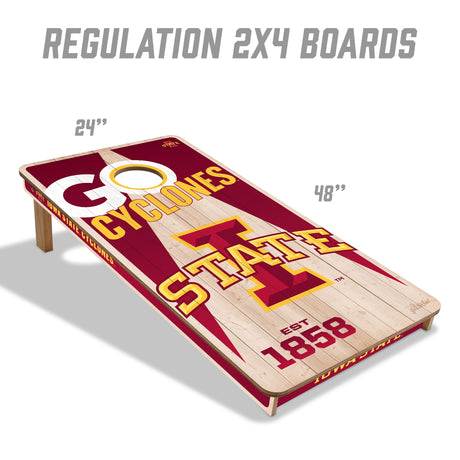 Iowa State Cyclones 2x4 All Wood Cornhole Game Set