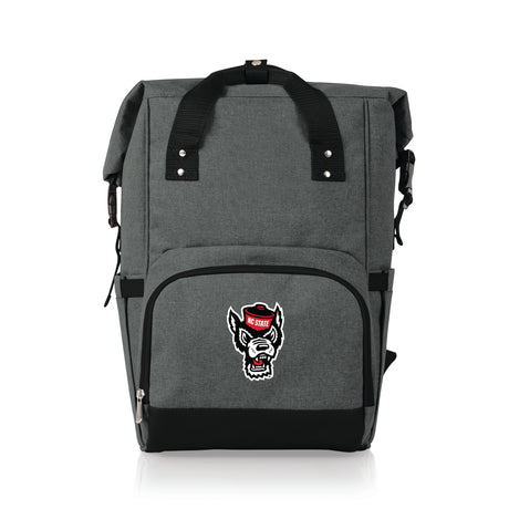 NC State Wolfpack On The Go Roll-Top Cooler Backpack