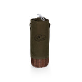 Kansas Jayhawks Malbec Insulated Canvas and Willow Wine Bottle Basket