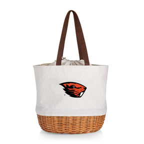 Oregon State Beavers Coronado Canvas and Willow Basket Tote