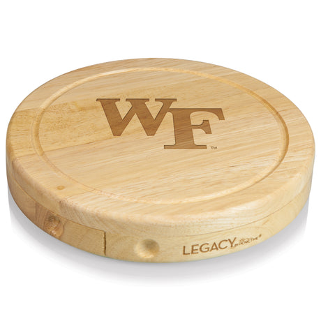 Wake Forest Demon Deacons Brie Cheese Cutting Board & Tools Set