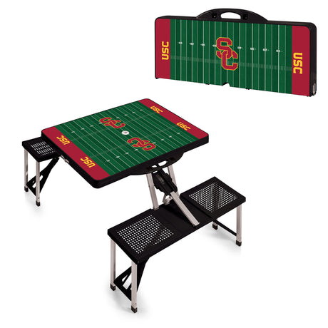 USC Trojans Portable Folding Picnic Table with Seats