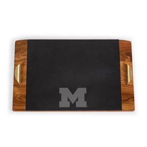 Michigan Wolverines Covina Acacia and Slate Serving Tray