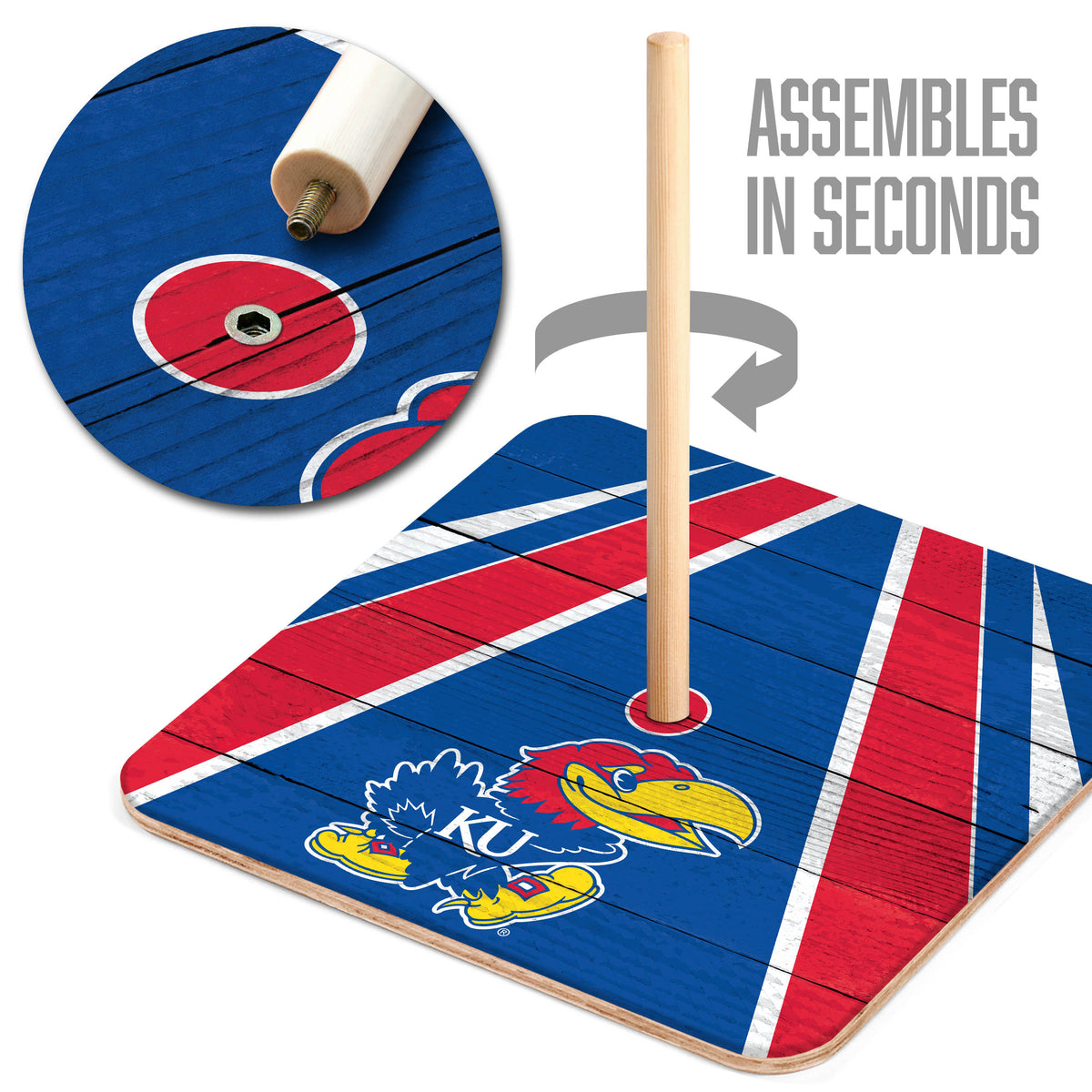 Kansas Jayhawks Horseshoe Bag Game