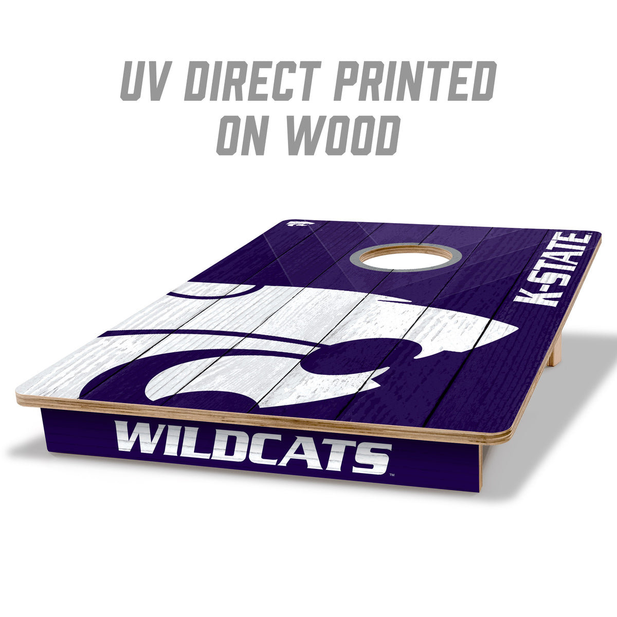 Kansas State Wildcats 2x3 All Wood Cornhole Game Set – College Logo Stuff