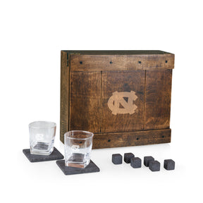 UNC Tar Heels Whiskey Box Gift Set