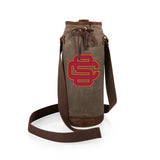 USC Trojans Waxed Canvas Wine Tote - Color Logo