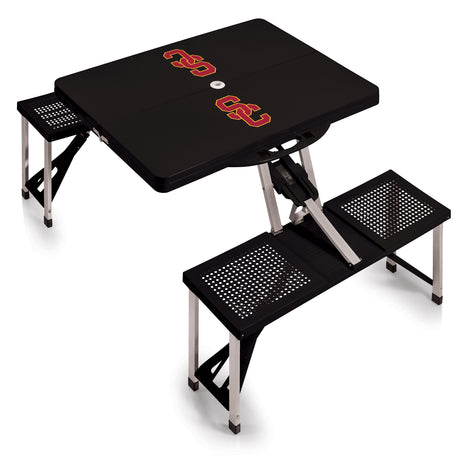 USC Trojans Portable Folding Picnic Table with Seats