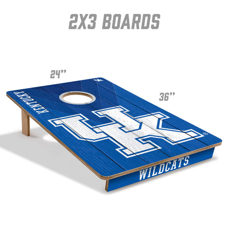 Kentucky Wildcats 2x3 All Wood Cornhole Game Set