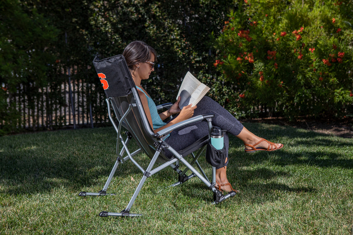 Syracuse Orange Outdoor Rocking Camp Chair