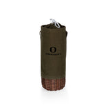 Oregon Ducks Malbec Insulated Canvas and Willow Wine Bottle Basket