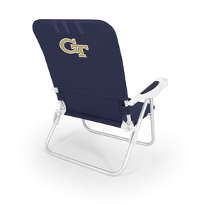 Georgia Tech Yellow Jackets Monaco Reclining Beach Backpack Chair