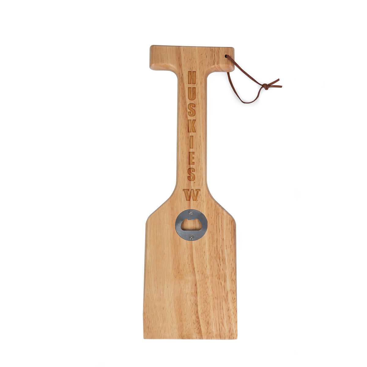 Washington Huskies Hardwood BBQ Grill Scraper with Bottle Opener