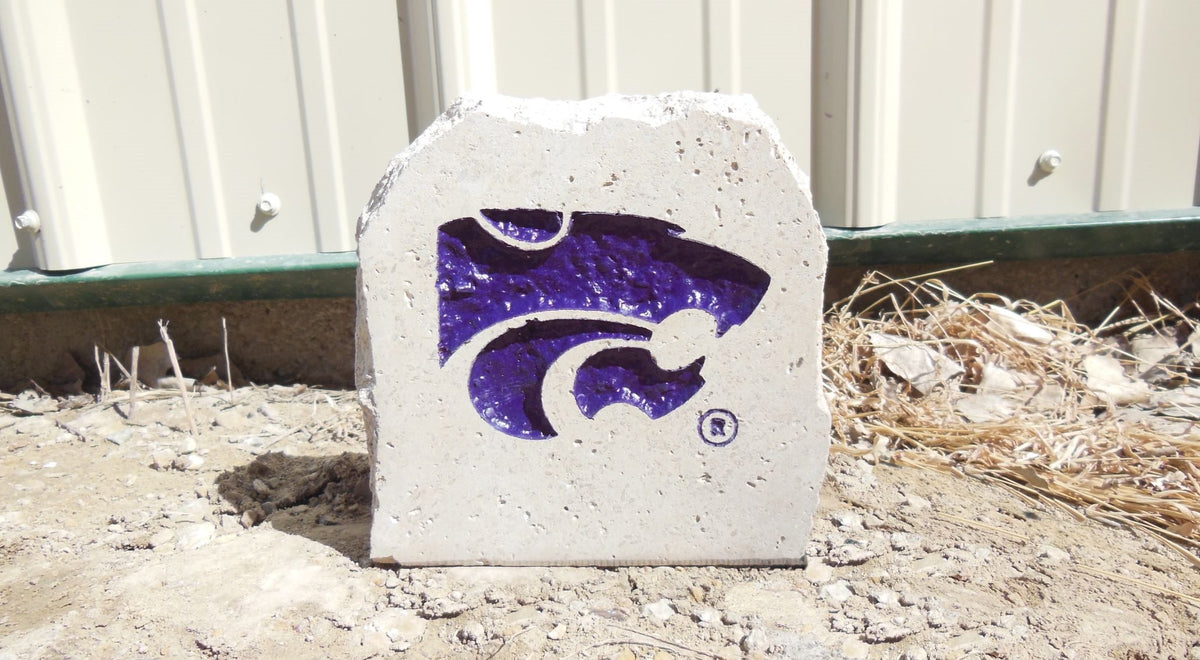Show your love for the Kansas State Wildcats when you add this Engraved Limestone Decorative Stone to your collection.