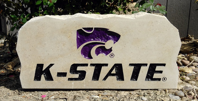 Show your love for the Kansas State Wildcats when you add this Engraved Limestone Decorative Stone to your collection.