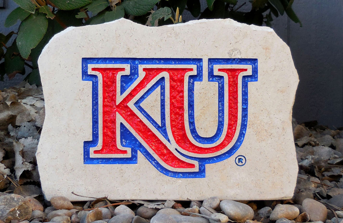 Show your love for the Kansas Jayhawks when you add this Engraved Limestone Decorative Stone to your collection.