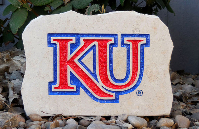 Show your love for the Kansas Jayhawks when you add this Engraved Limestone Decorative Stone to your collection.