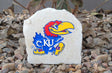 Show your love for the Kansas Jayhawks when you add this Engraved Limestone Decorative Stone to your collection.