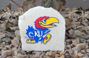 Show your love for the Kansas Jayhawks when you add this Engraved Limestone Decorative Stone to your collection.