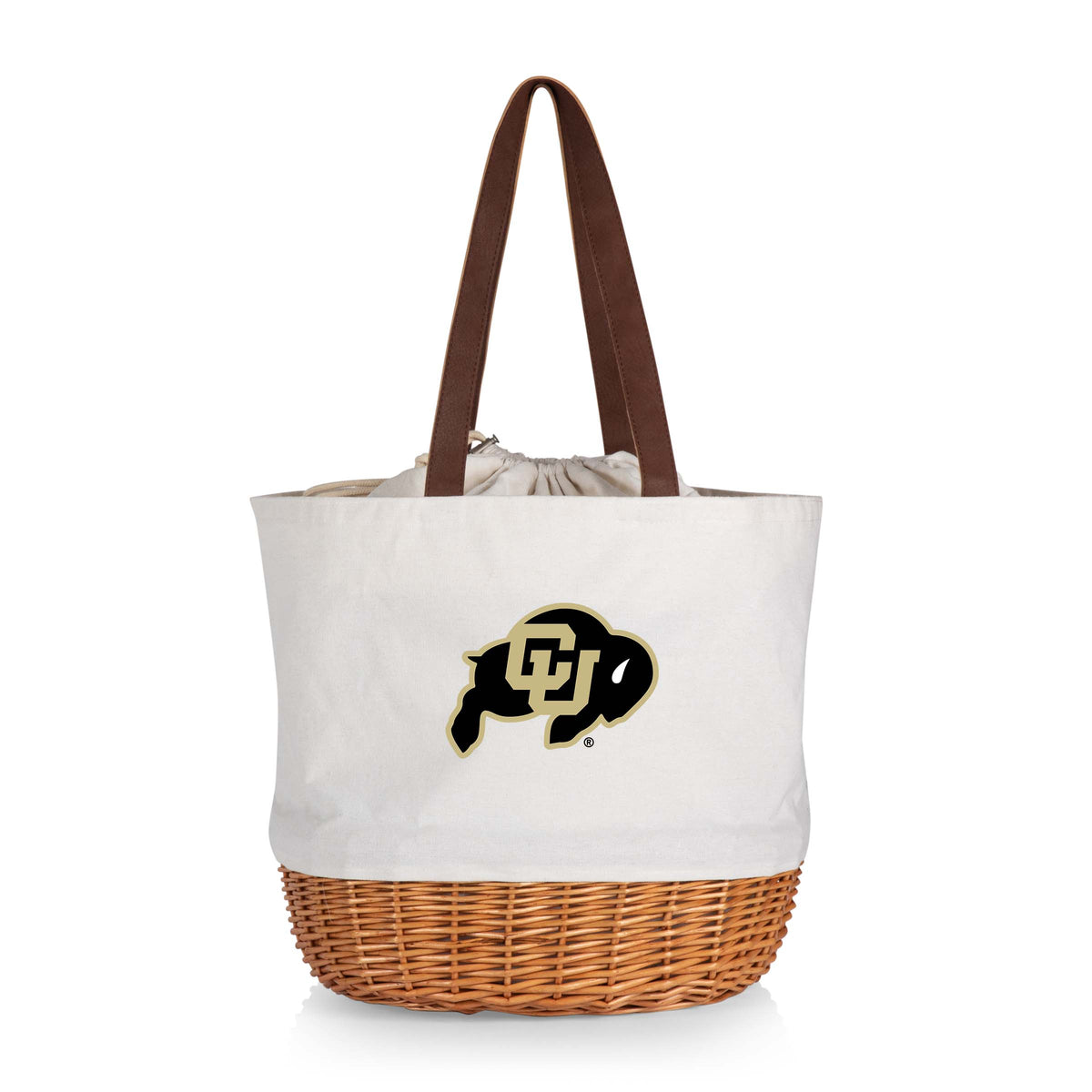 Colorado Buffaloes Coronado Canvas and Willow Basket Tote