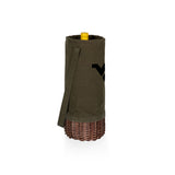 West Virginia Mountaineers Malbec Insulated Canvas and Willow Wine Bottle Basket