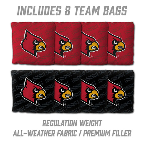 Louisville Cardinals 2x3 All Wood Cornhole Game Set