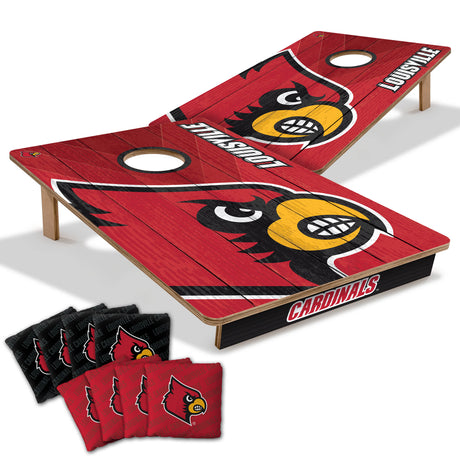 Louisville Cardinals 2x3 All Wood Cornhole Game Set