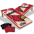 Louisville Cardinals 2x4 All Wood Cornhole Game Set