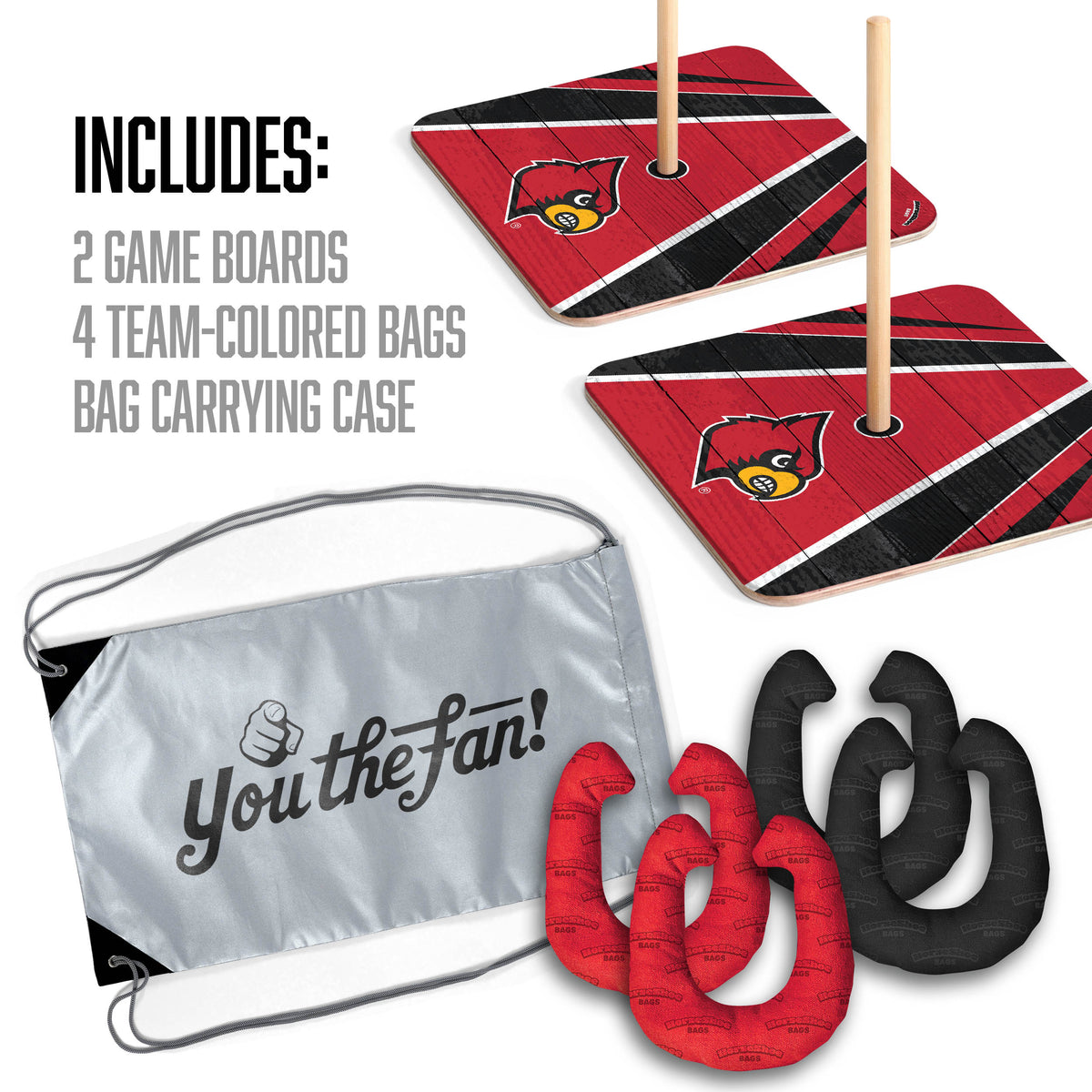 Louisville Cardinals Horseshoe Bag Game