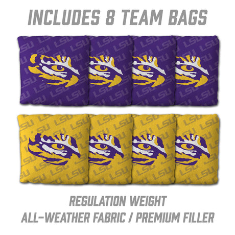 LSU Tigers 2x3 All Wood Cornhole Game Set