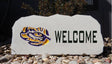 Show your love for the LSU Tigers when you add this Engraved Limestone Decorative Stone to your collection.